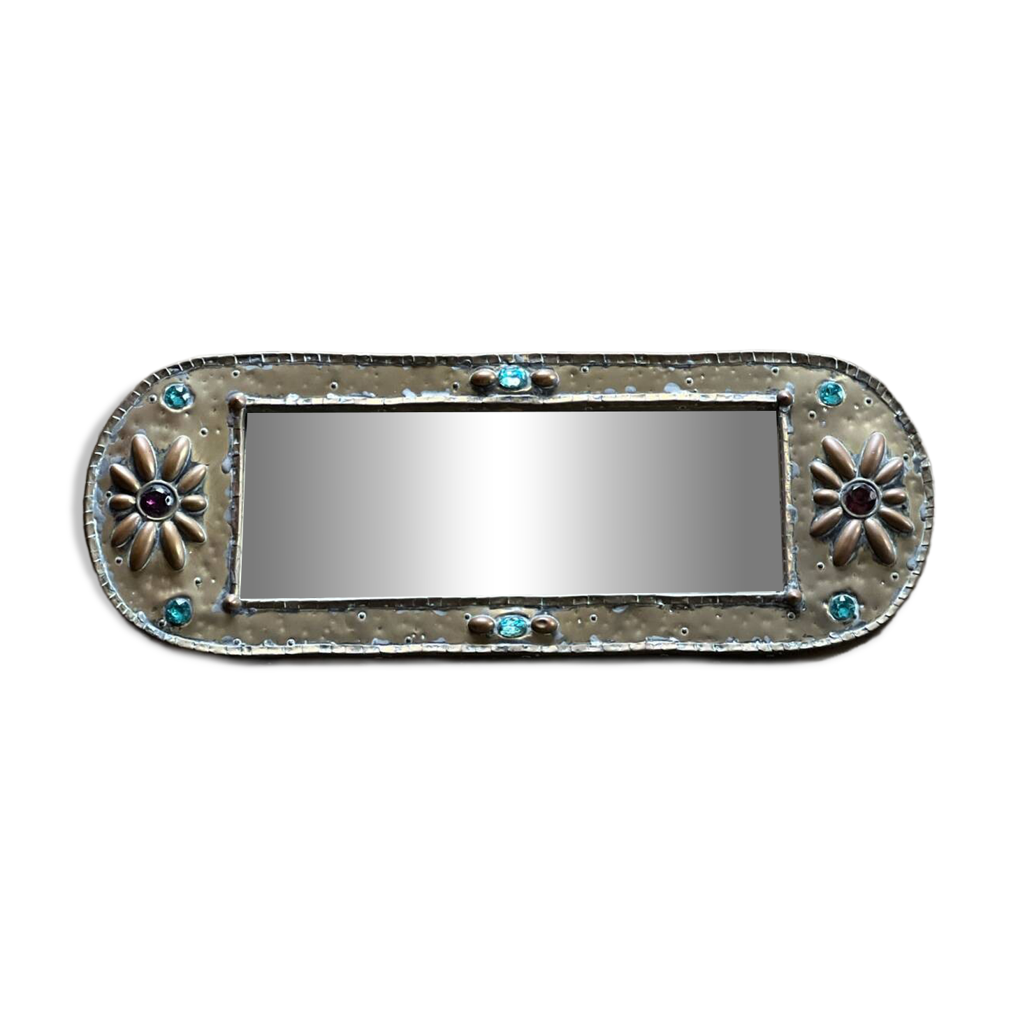 Brass mirror from the 1950s.