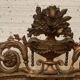 Louis XVI style mirror in wood and gilded stucco XIX century