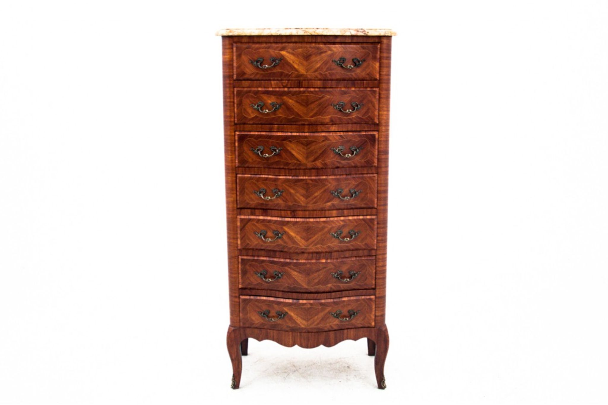 Chest of drawers tallboy, France, 1940s
