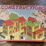 Old wooden game box, vintage