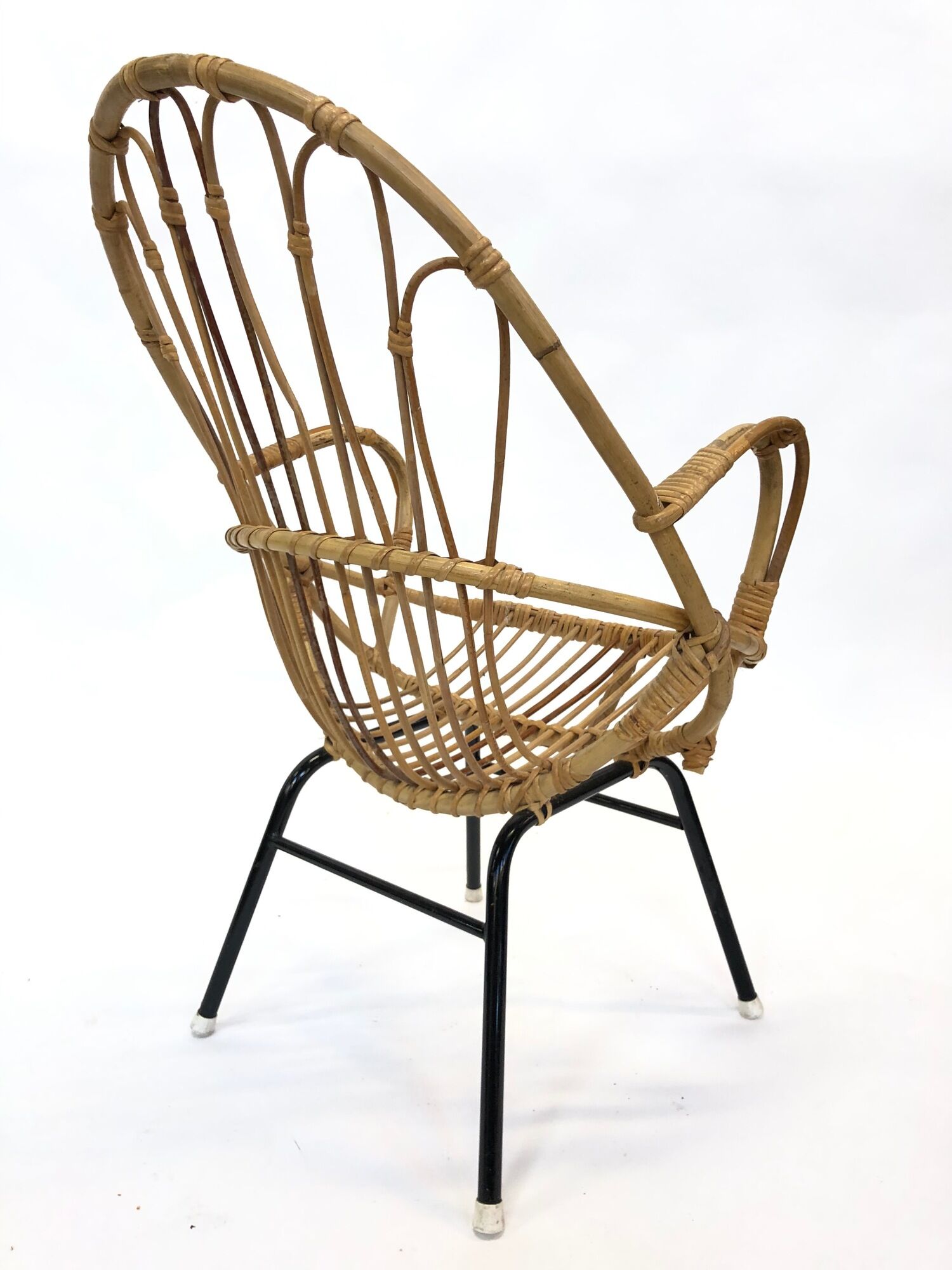 Vintage Dirk van Sliedregt for Rohe Noordwolde Rotan chair