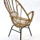 Vintage Dirk van Sliedregt for Rohe Noordwolde Rotan chair