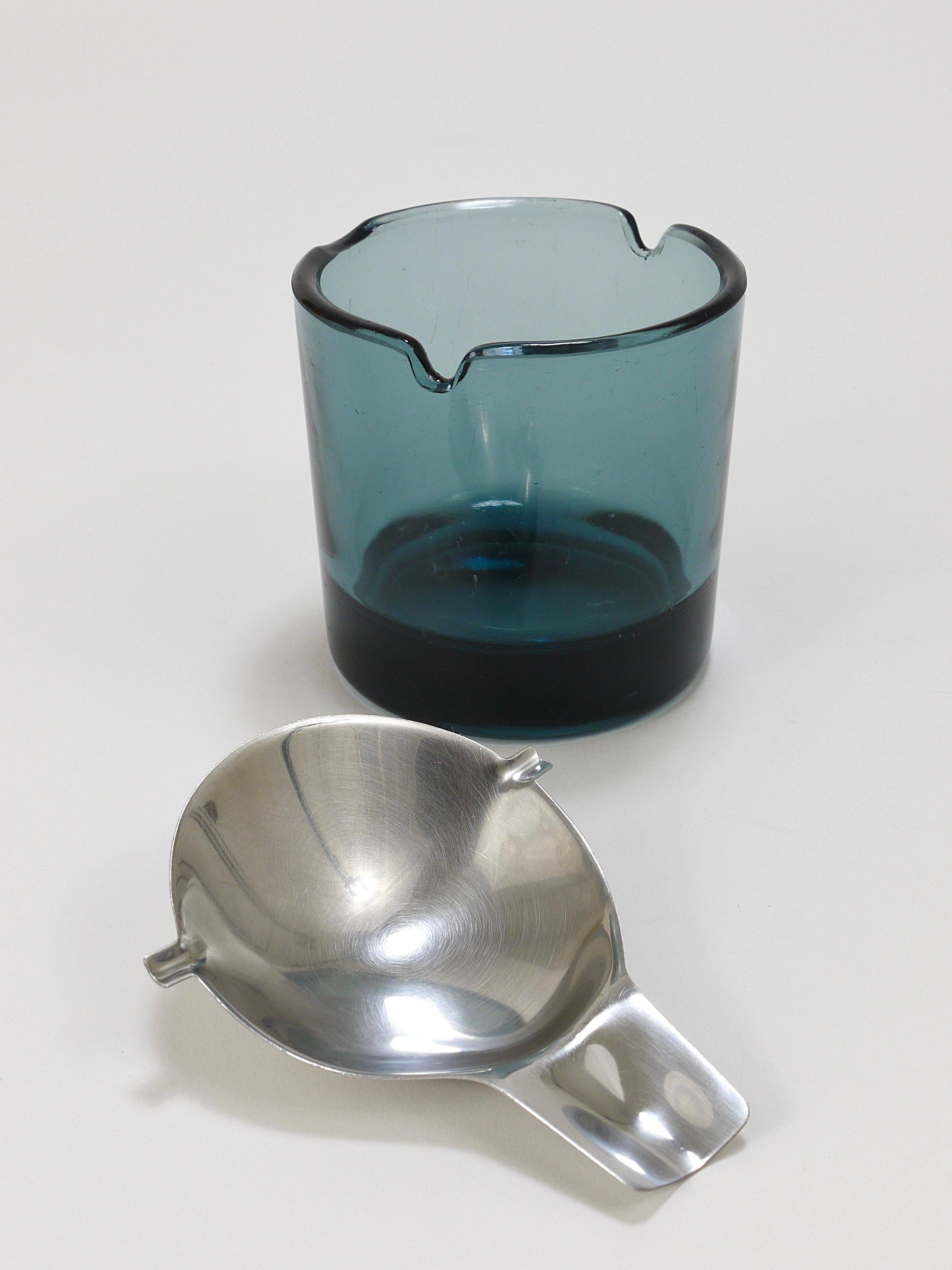Bauhaus Ashtray Tourmaline by Wilhelm Wagenfeld for WMF Germany, 1960s