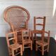 Set of doll chairs