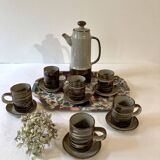 Stoneware coffee service, made in Japan.