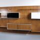 MODULAR WALL SYSTEM WITH ROSEWOOD PANELS GEORGES FRYDMAN 1970s