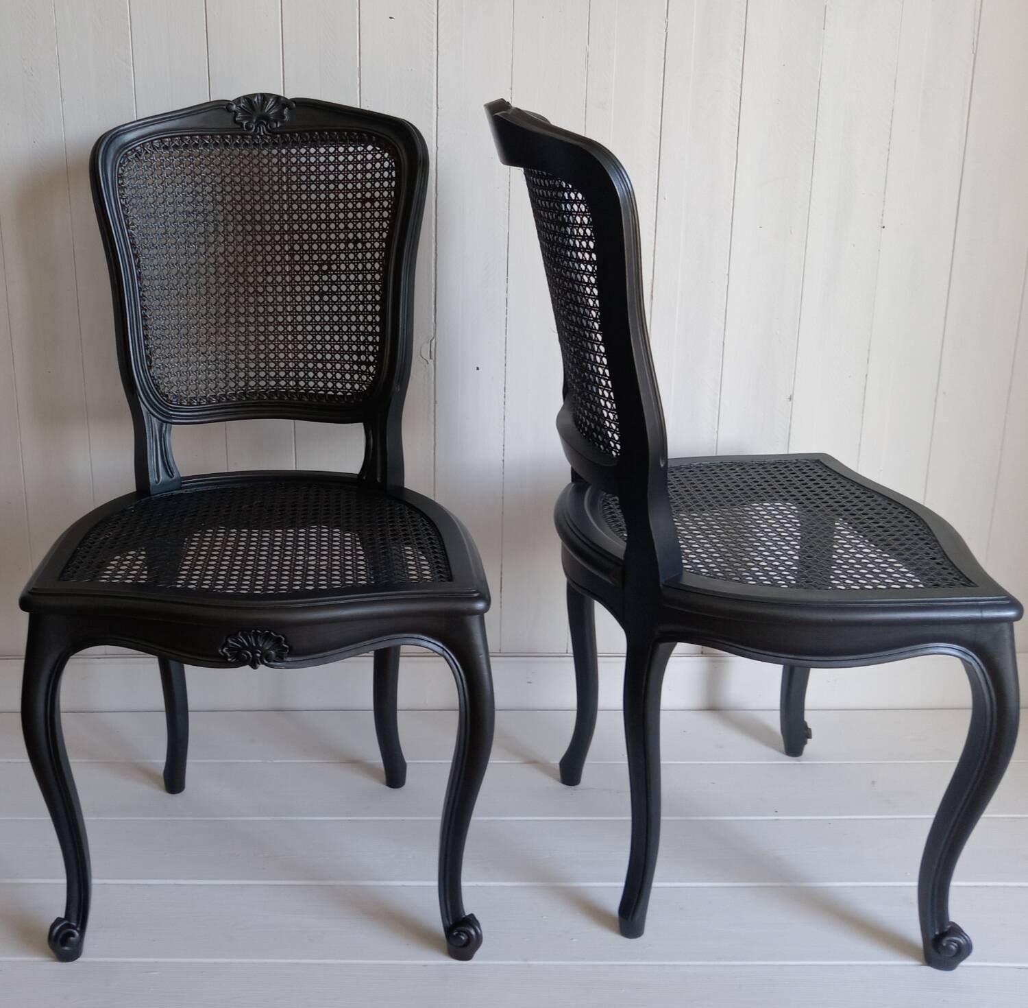 Pair of cane chairs