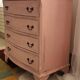 Commode anglaise rose shabby