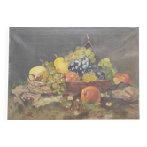 Nature morte huile sur toile, signée