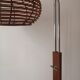 Scandinavian bamboo floor lamp, design 50s