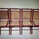 4 folding cane chairs