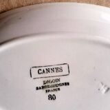 Earthenware dishes from Digoin Sarreguemines Cannes model