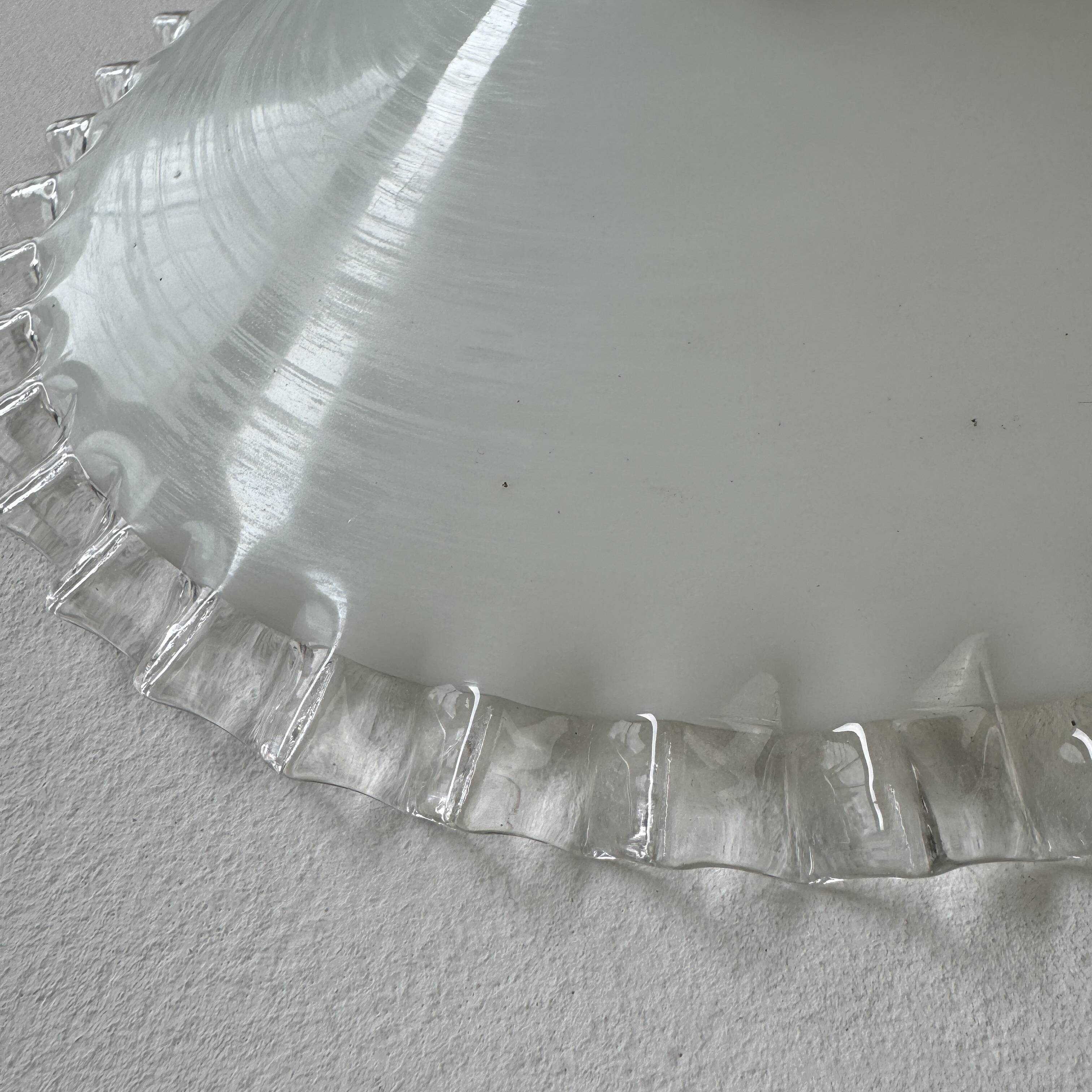 Old opaline laced suspension 26.5 cm vintage