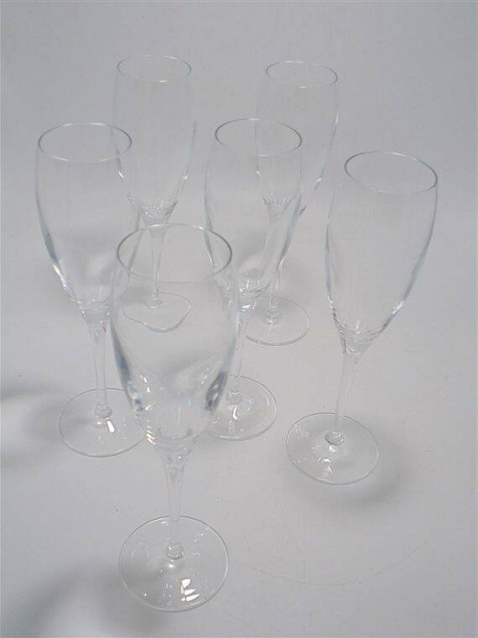 Set of 6 champagne flutes