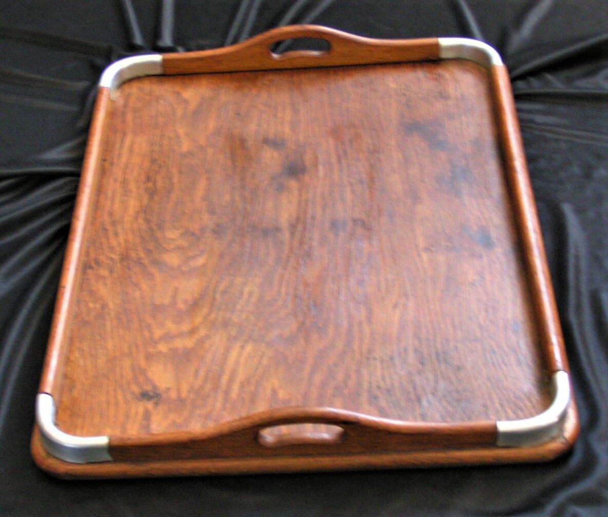 Art Deco wooden service tray