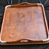 Art Deco wooden service tray