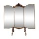 Triptych mirror of brot walnut period napoleon iii xix th century