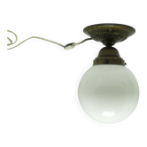 Lampe suspendue Art Déco, Pologne, années 1930