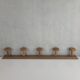Coat rack with 5 hooks