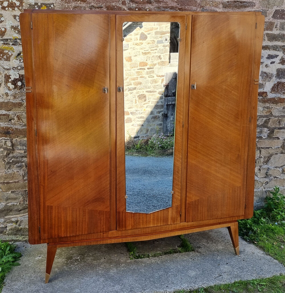 Vintage wardrobe dressing room, compass feet, 50s