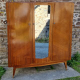 Vintage wardrobe dressing room, compass feet, 50s