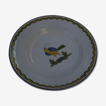 Hollow plate BIOT glassware classic pattern "Bird"