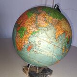 Illuminated terrestrial globe Perrina from the 1950s/60s.