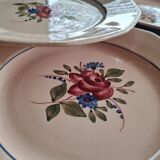 Set of 6 plates Plate Digoin Sarreguemines