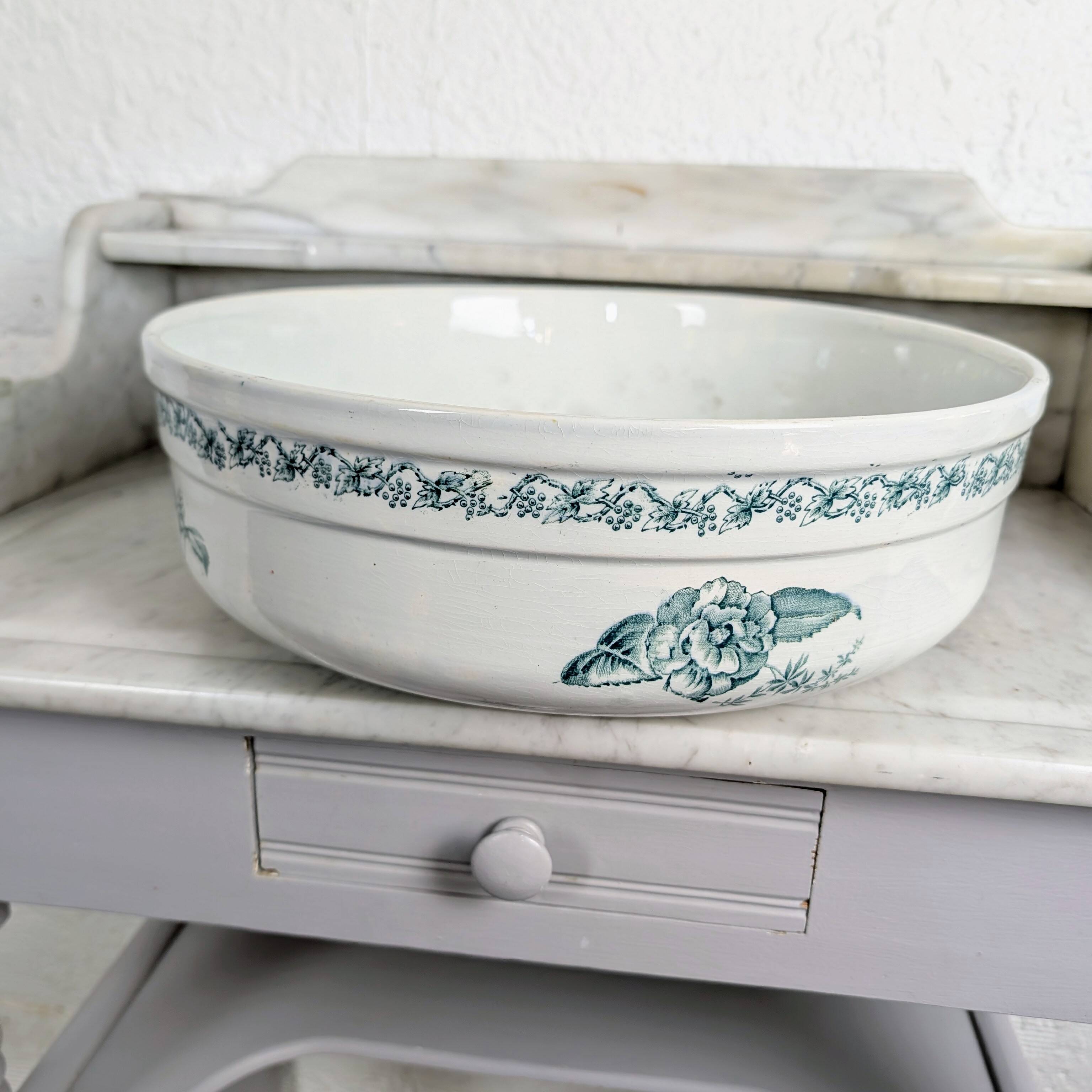 Toilet basin Faïencerie de Castres - "Blackberries" decor