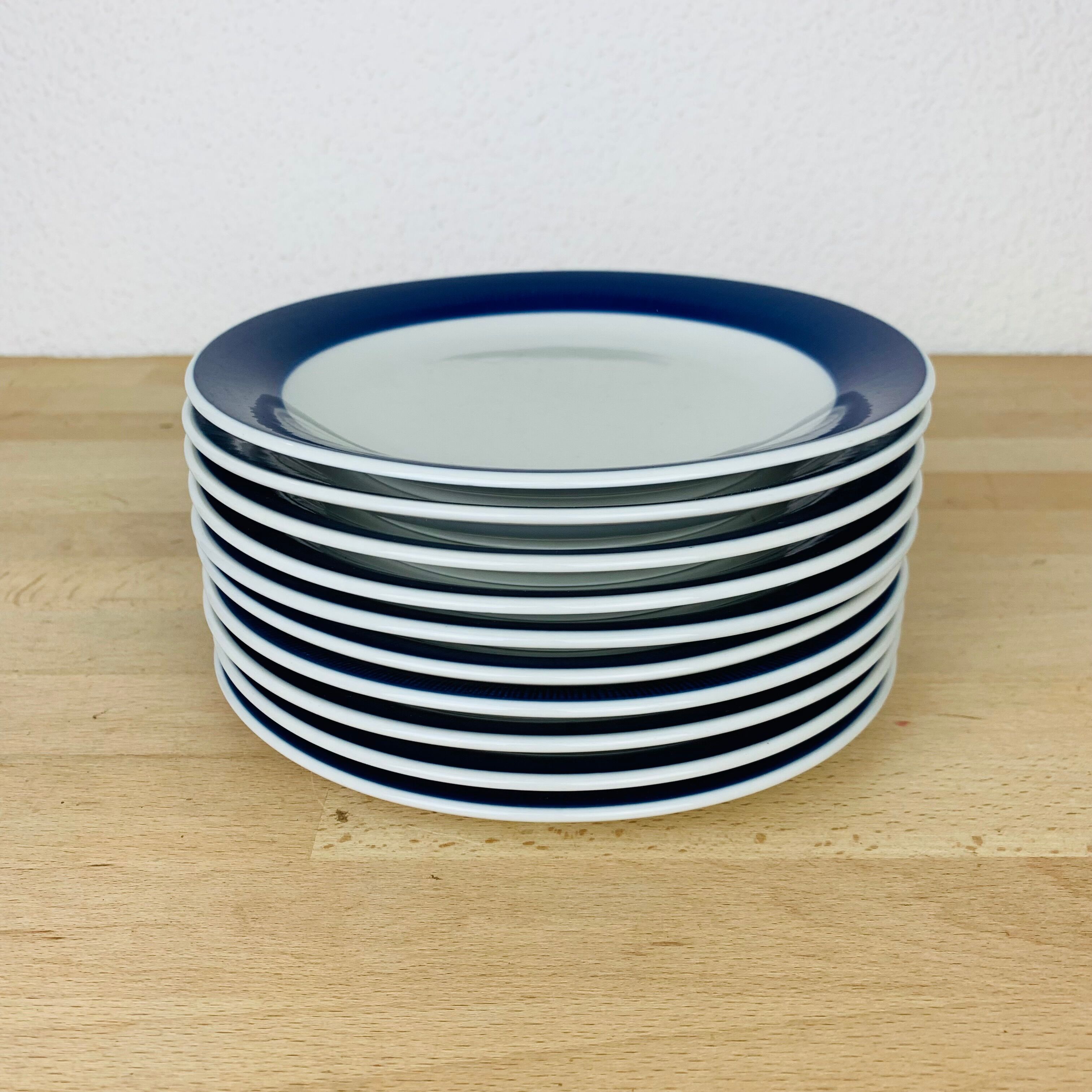 10 dessert plates ceramic starter Koka by Rörstrand Sweden, Scandinavian