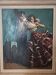 Painting on canvas, couple dancer flamenco