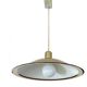 Large Danish Brass Pendant Light