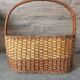 Porte-bouteilles osier vintage