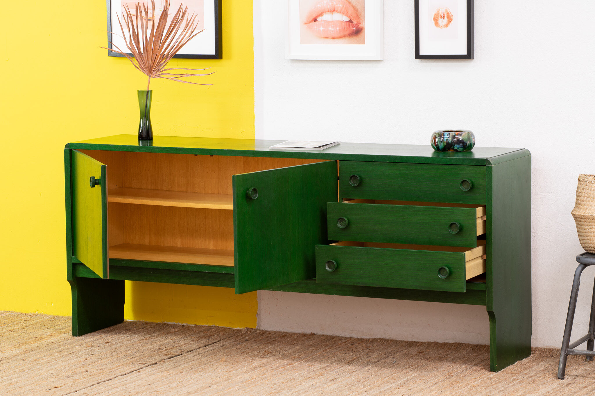 Vintage scandinavian sideboard – 185 cm
