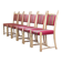 Lot of 6 Vintage Danish Brutalist Oak Dining Chairs, Henning Kjærnulf Style, 1960s