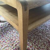 Coffee table radius habitat solid oak