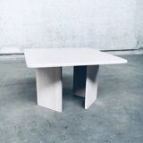 Vintage Italian Postmodern Square Granite Stone Side Table, 1970s