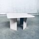 Vintage Italian Postmodern Square Granite Stone Side Table, 1970s