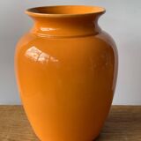 Orange ceramic vase 26cm
