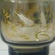 Lot 8 verres fumés épis de blé Luminarc années 70