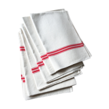 Set of six old tea towels