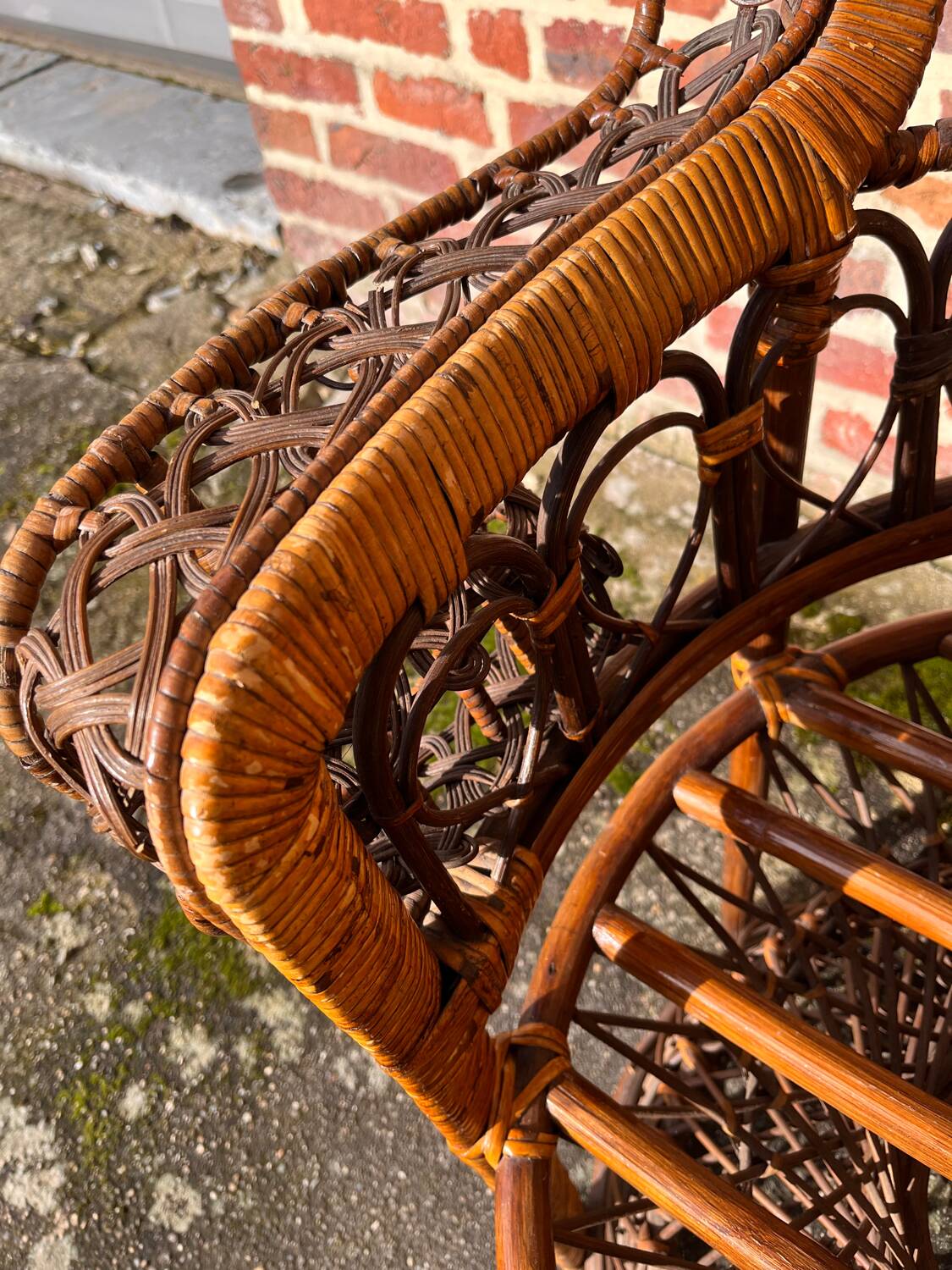 Emmanuelle rattan armchair