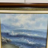 Tableau de la mer encadré