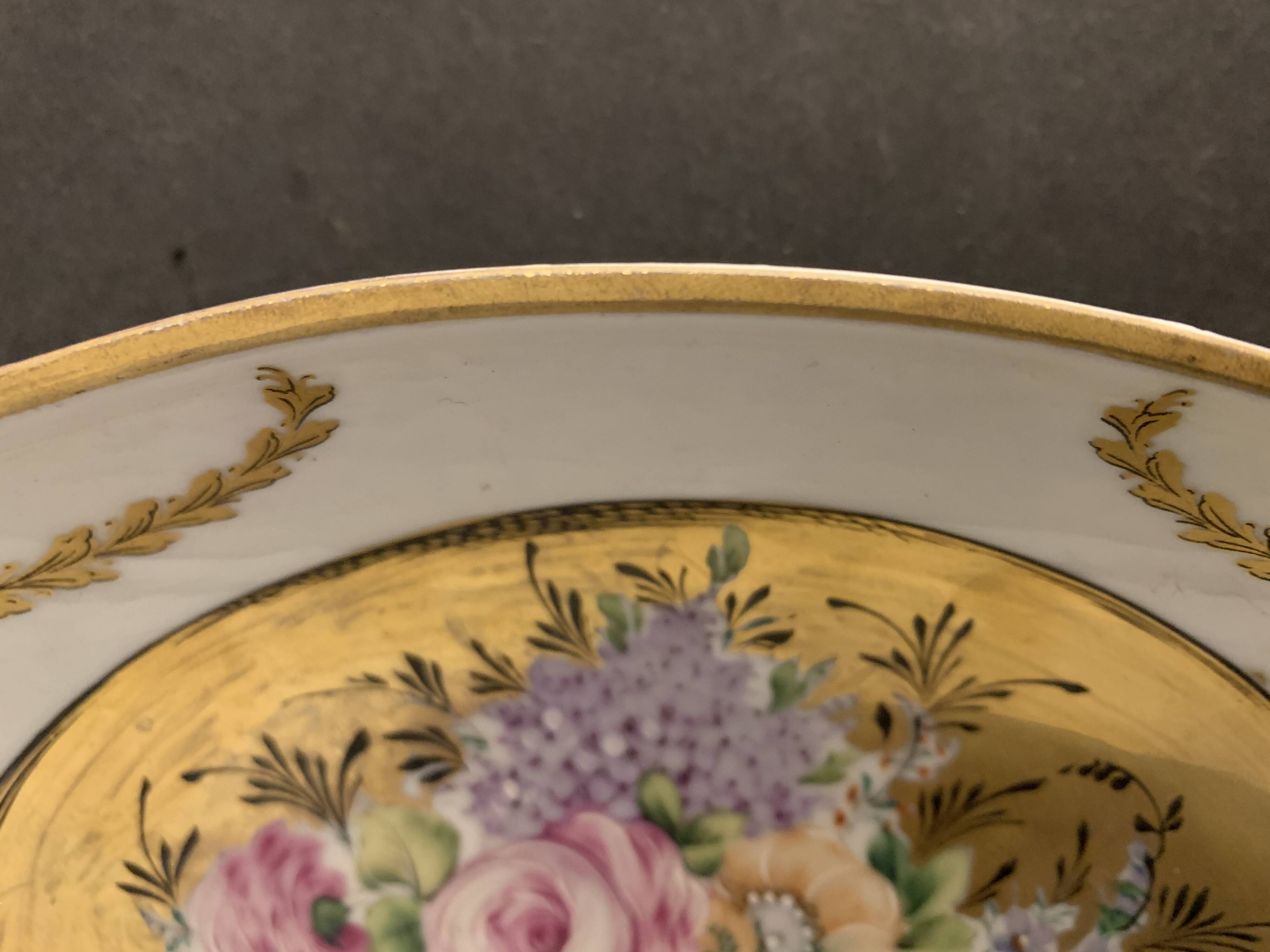 Limoges floral decoration cup