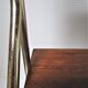 Bedside design in wood and gold metal 50s/60s