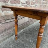 Large Alsatian farmhouse table 225 cm fir shade Merisier