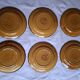 6 ochre earthenware plates from Haute Provence