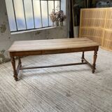 2m walnut drapery farm table