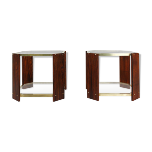 Paire de tables d'appoint,
