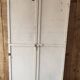 old metal locker, two doors, workshop cabinet